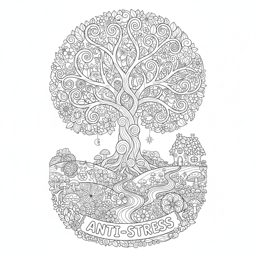 Coloriage coloriage difficile adulte 3