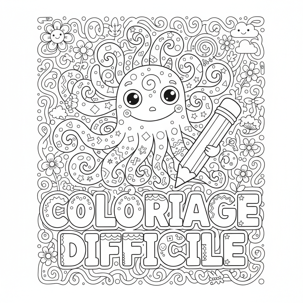 Coloriage coloriage difficiles
