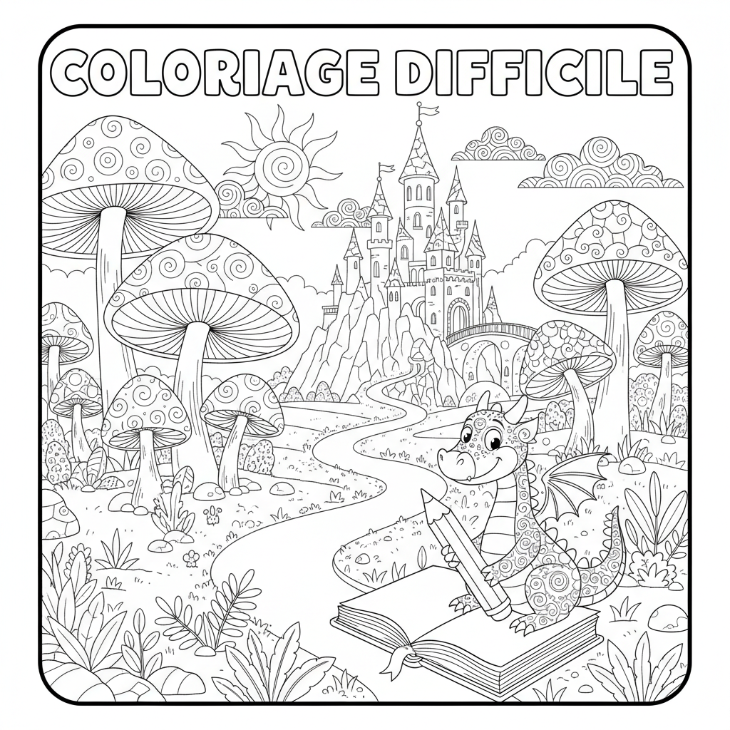 Coloriage coloriage difficiles 3