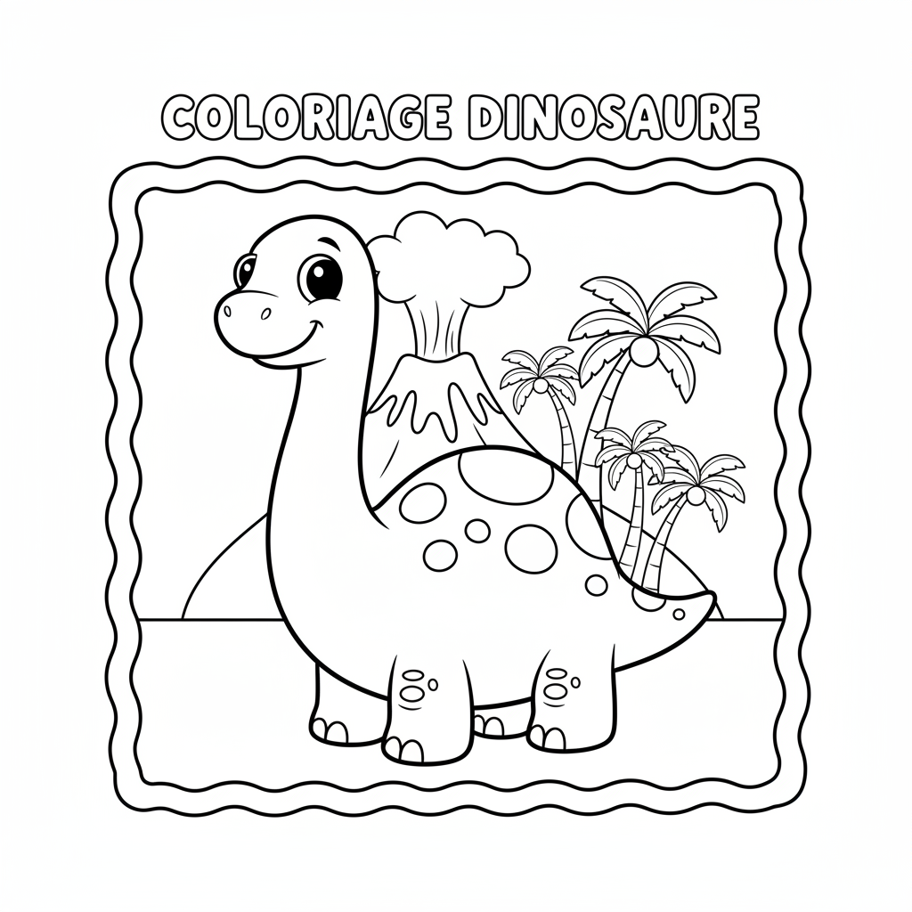 Coloriage coloriage dinosaure à imprimer
