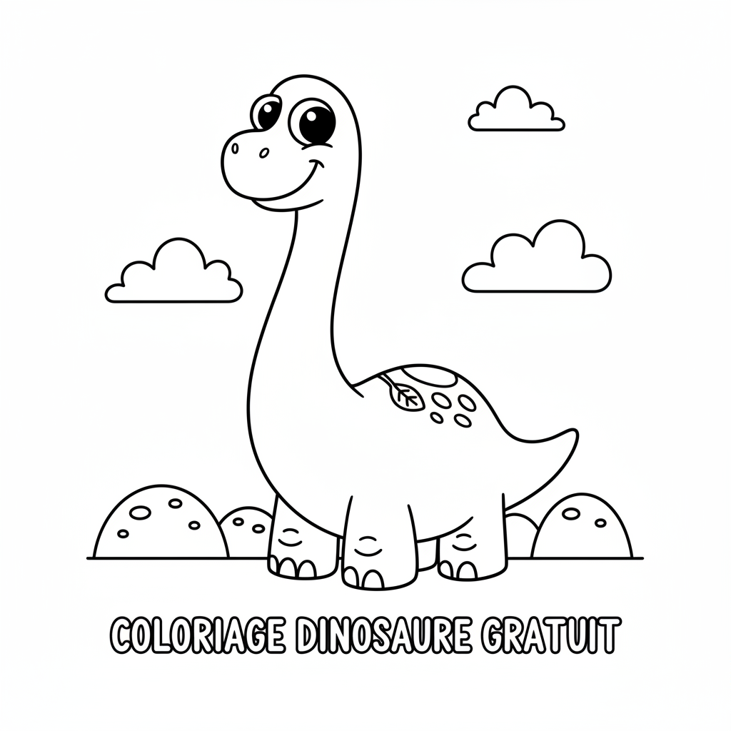 Coloriage coloriage dinosaure à imprimer gratuit