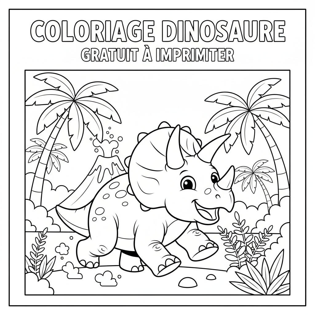 Coloriage coloriage dinosaure gratuit à imprimer 5