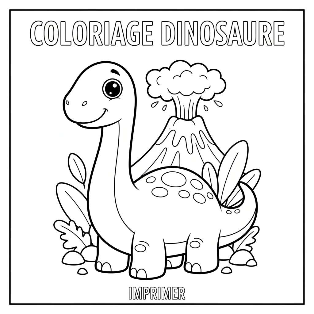 Coloriage coloriage dinosaure imprimer