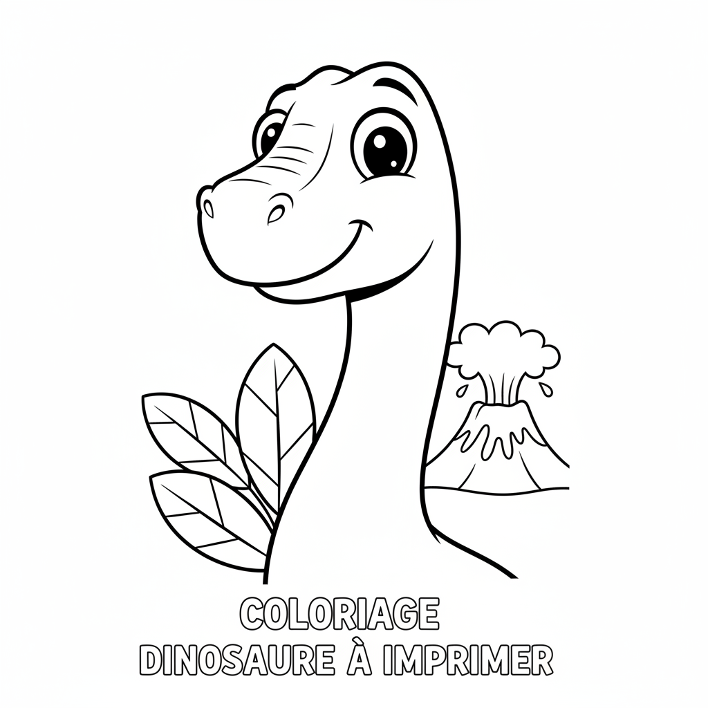 Coloriage coloriage dinosaure imprimer 4