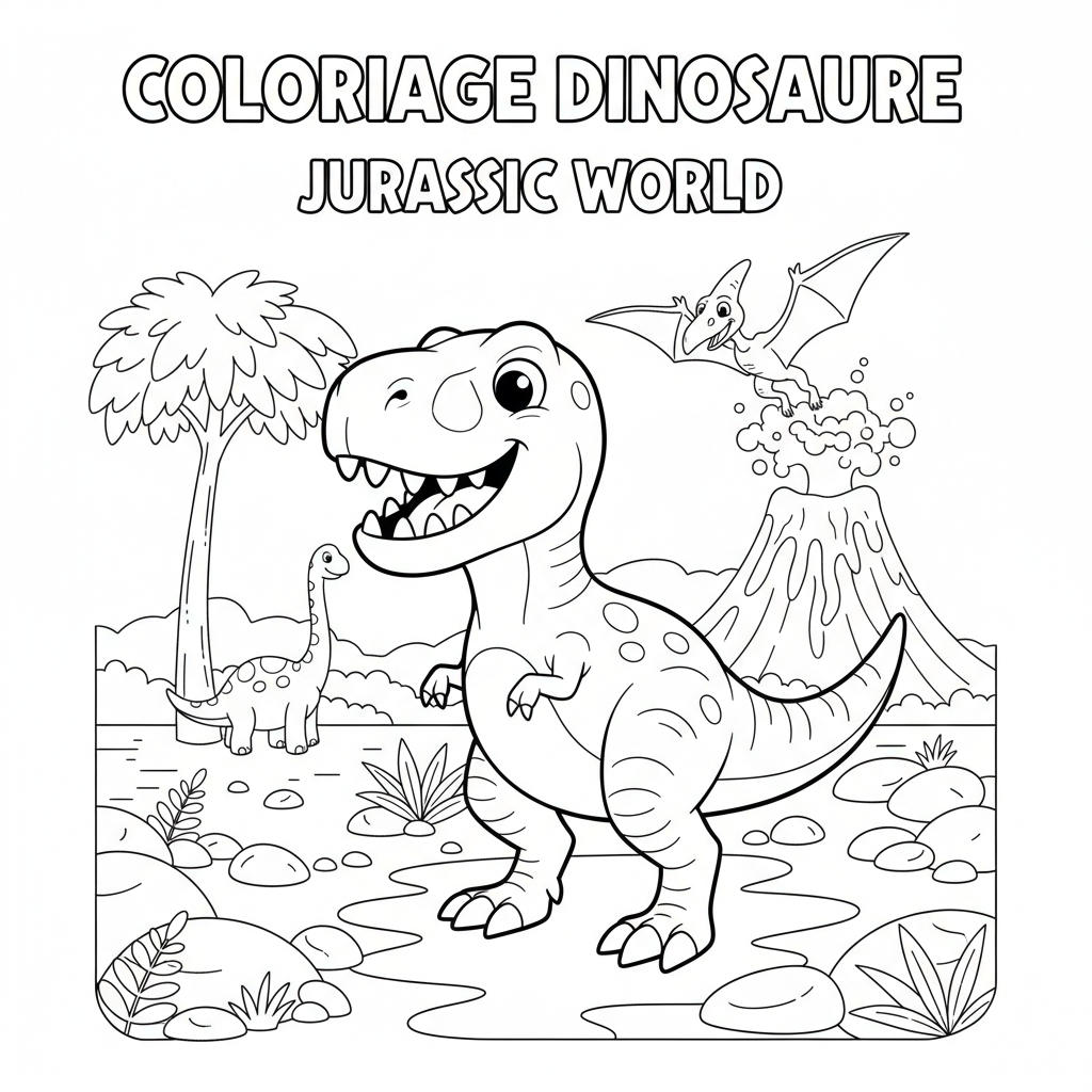 Coloriage coloriage dinosaure jurassic world 3