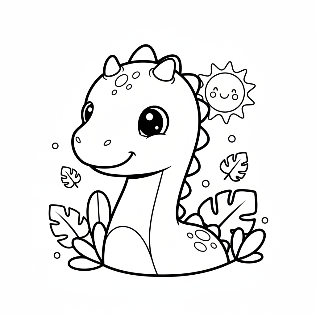 Coloriage coloriage dinosaure maternelle 4