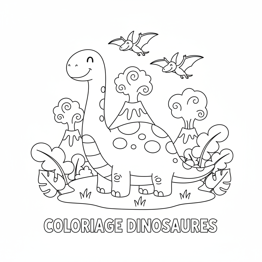 Coloriage coloriage dinosaures