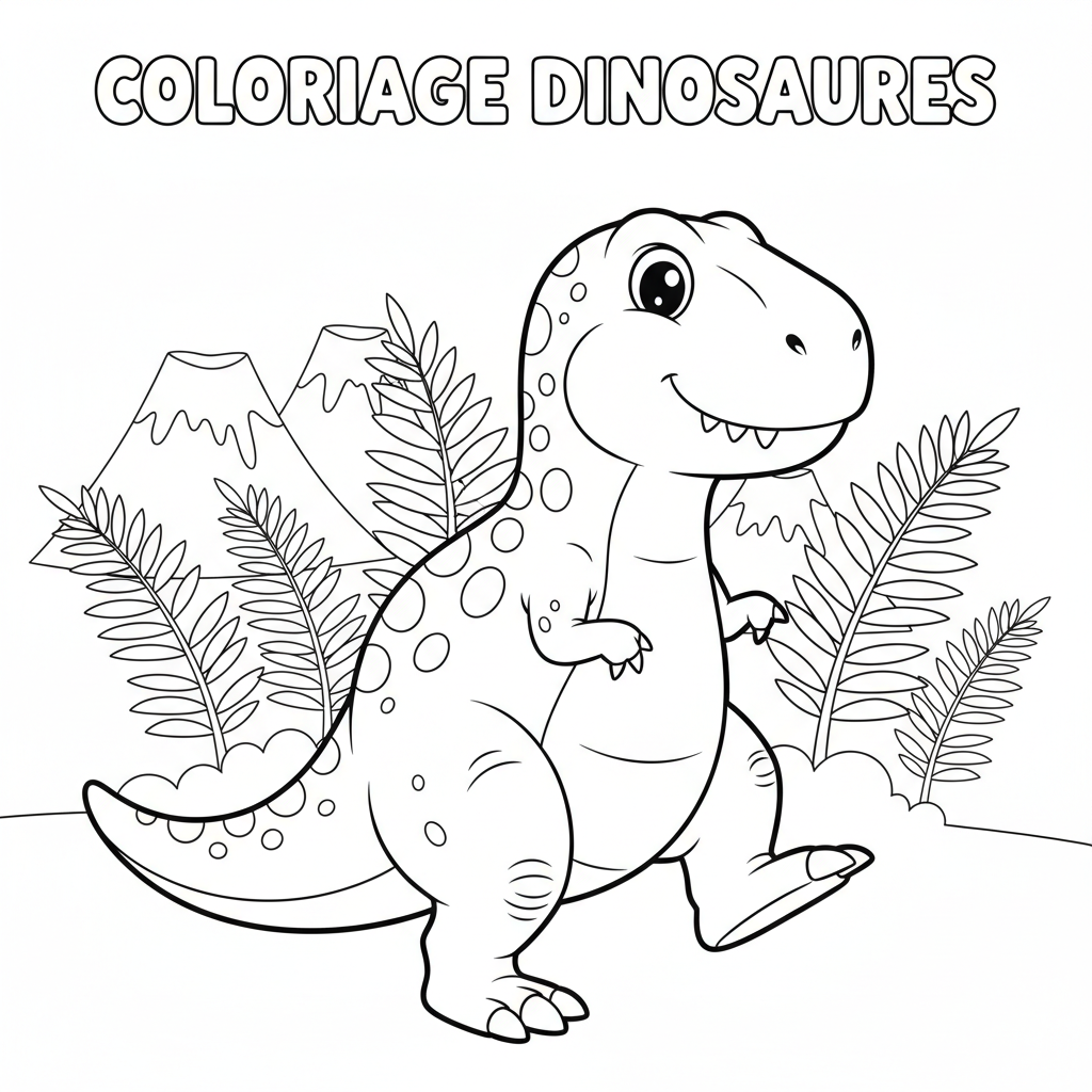 Coloriage coloriage dinosaures à imprimer