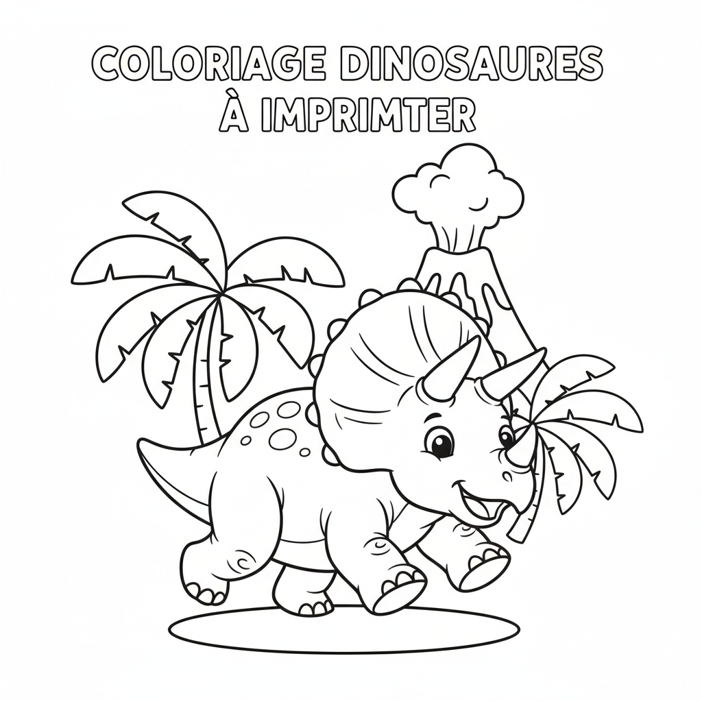 Coloriage coloriage dinosaures à imprimer 5