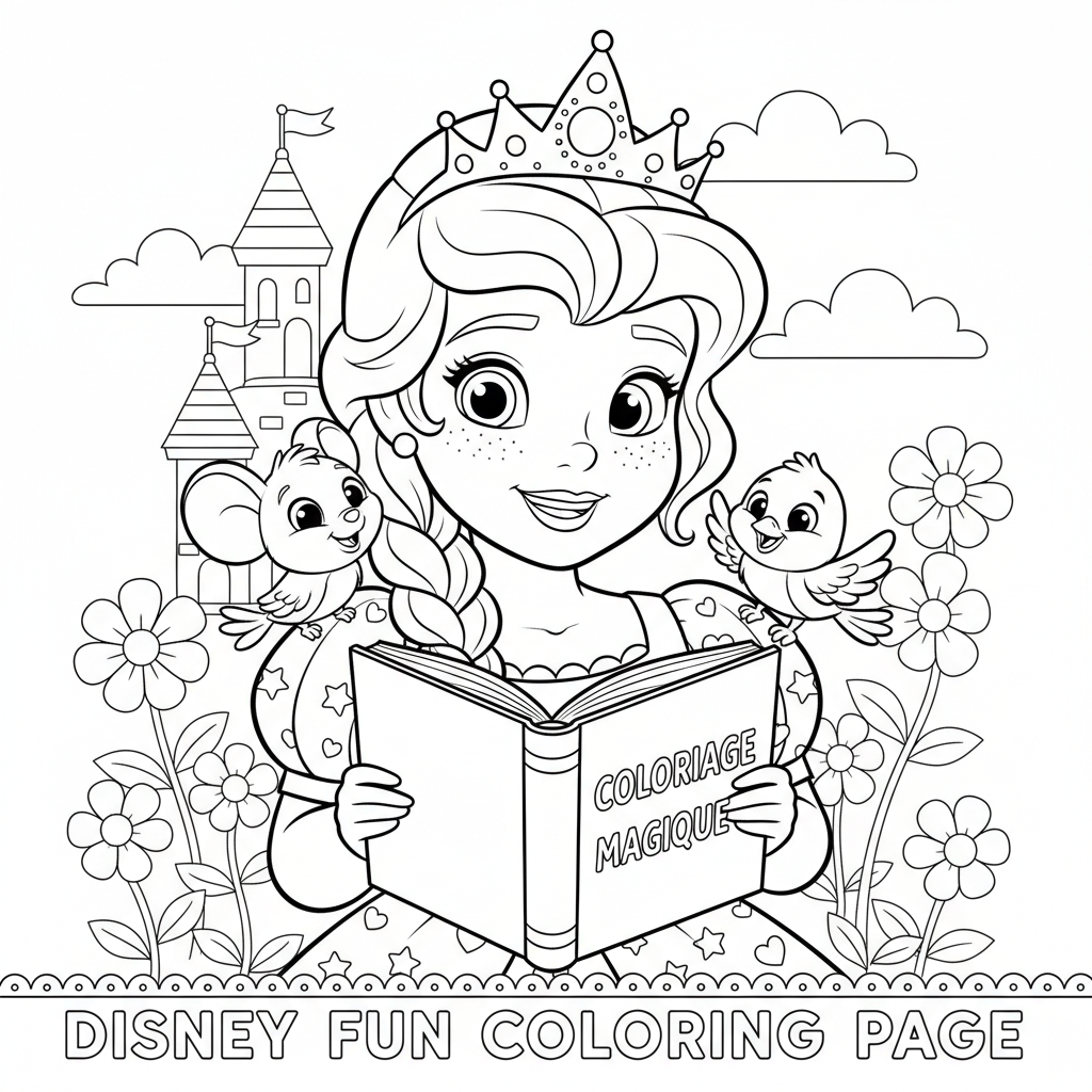 Coloriage coloriage disney à imprimer pdf 4