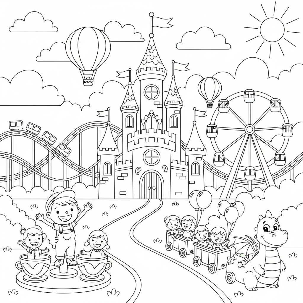 Coloriage coloriage disneyland 2