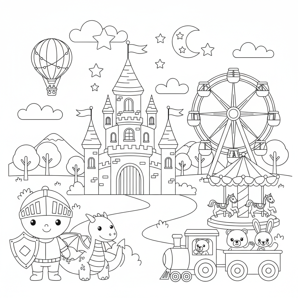 Coloriage coloriage disneyland 3