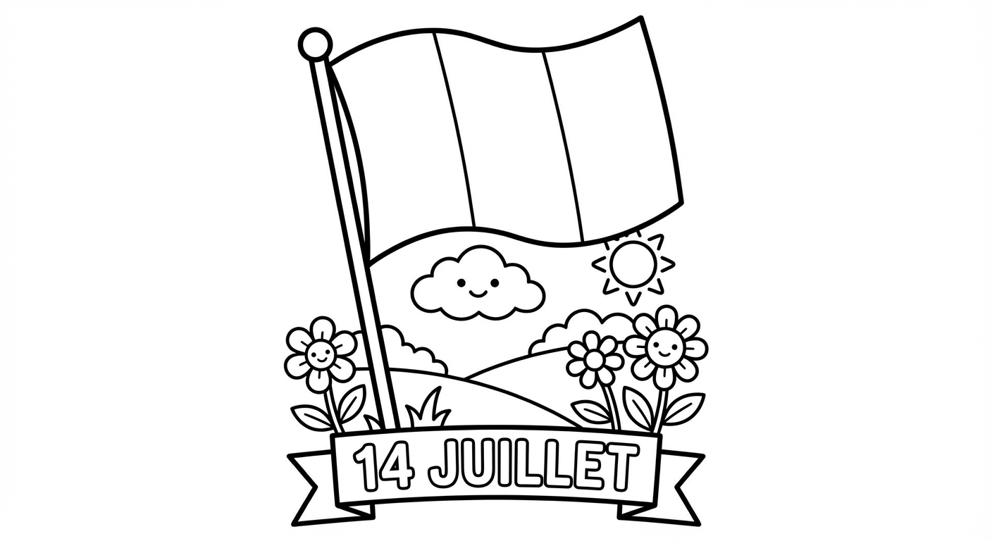 Coloriage coloriage drapeau france 3