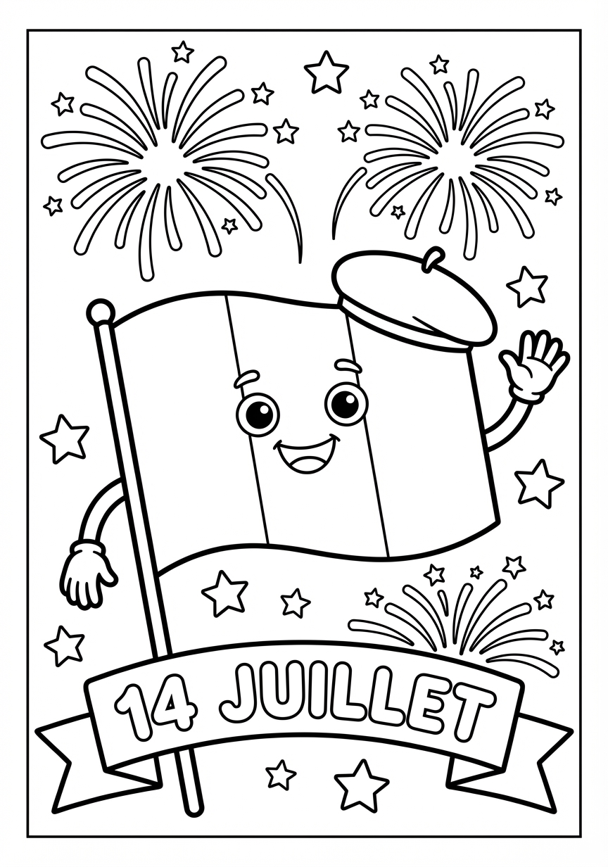 Coloriage coloriage drapeau france 4