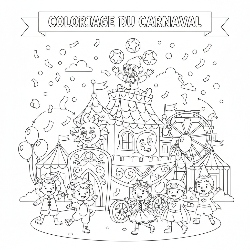 Coloriage coloriage du carnaval 2