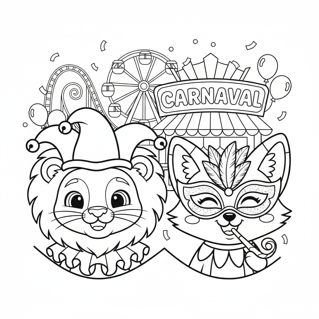 Coloriage coloriage du carnaval 4