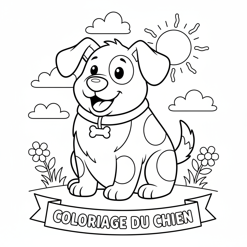 Coloriage coloriage du chien