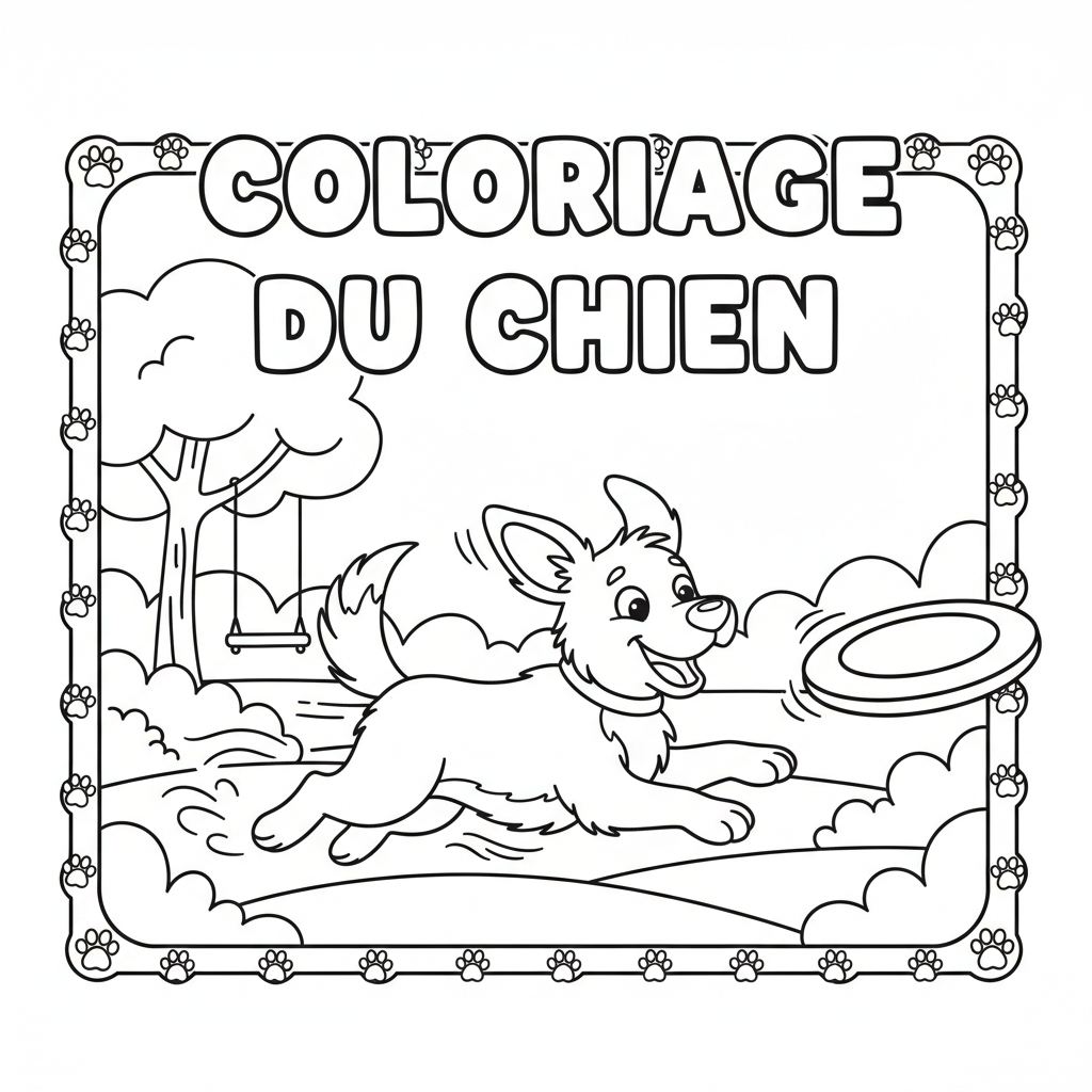 Coloriage coloriage du chien 5