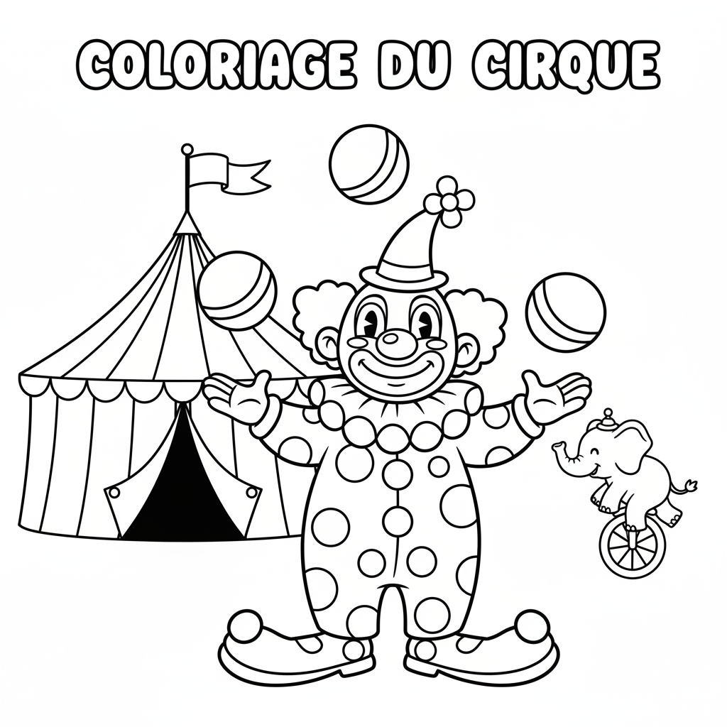 Coloriage coloriage du cirque