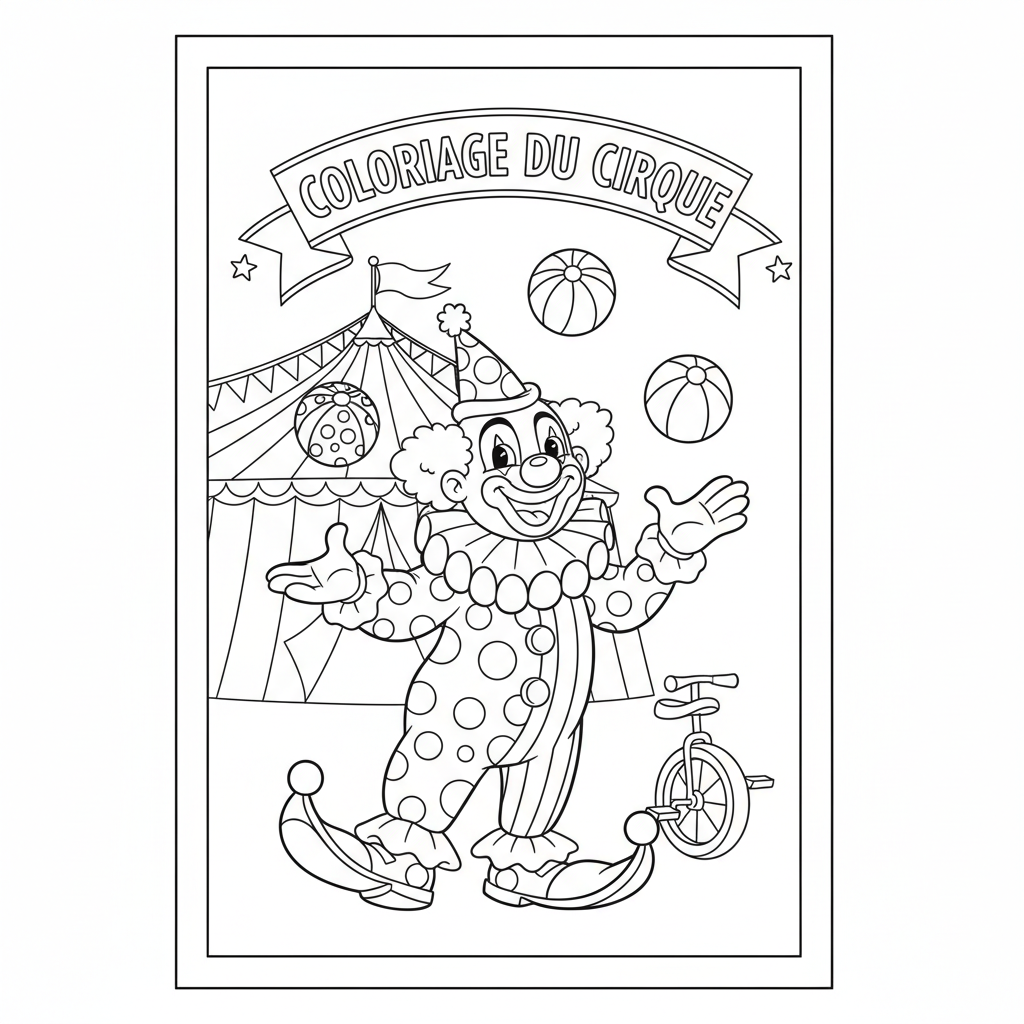Coloriage coloriage du cirque 2