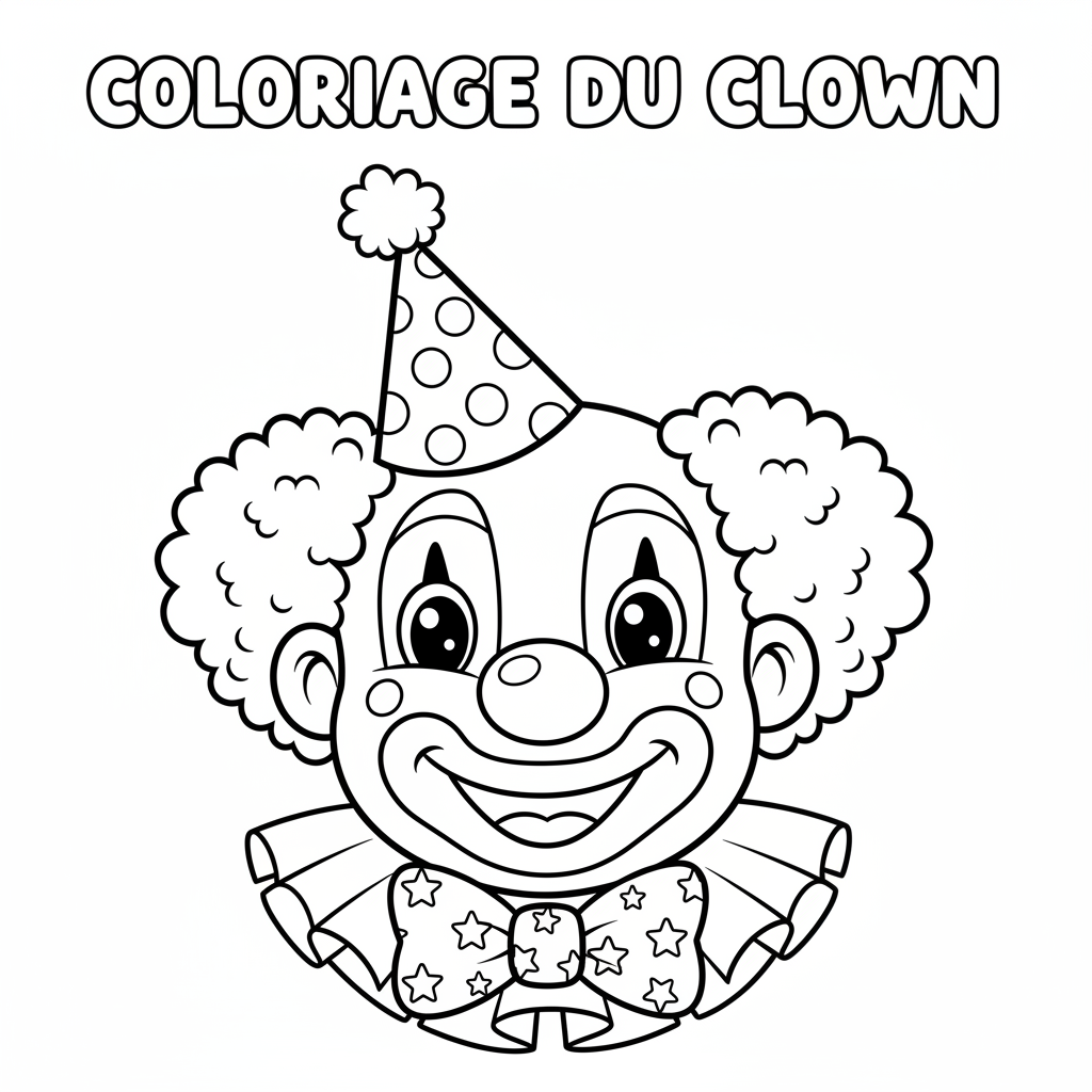 Coloriage coloriage du clown 4