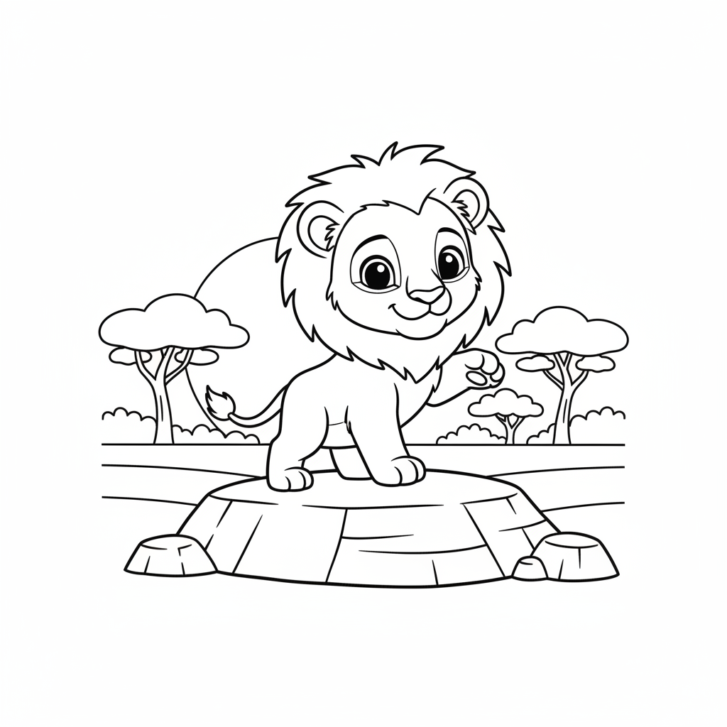 Coloriage coloriage du roi lion 2