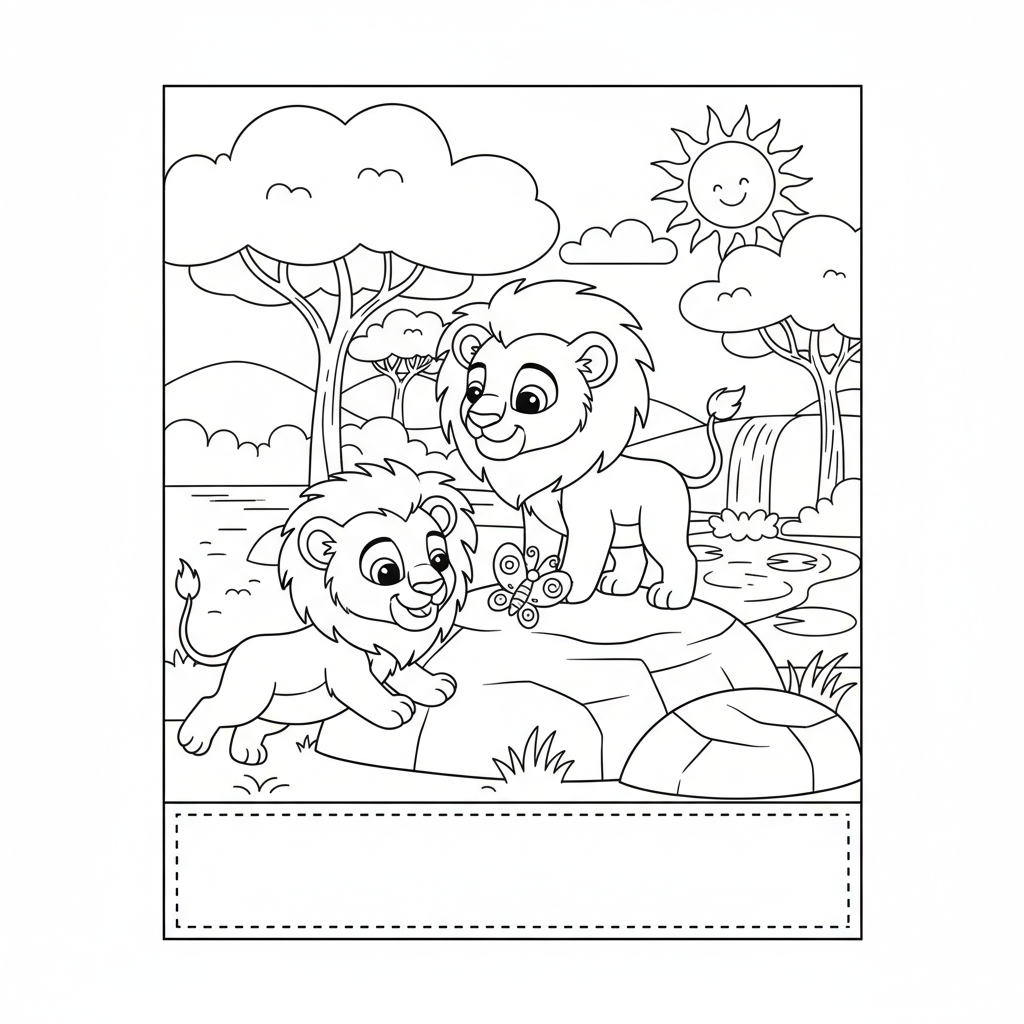 Coloriage coloriage du roi lion 2 3