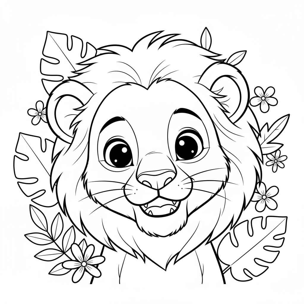 Coloriage coloriage du roi lion 4
