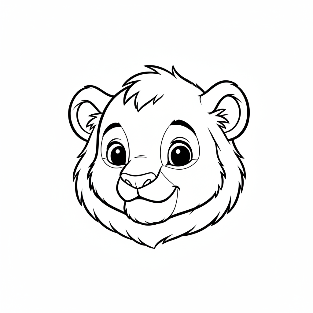 Coloriage coloriage du roi lion à imprimer 4