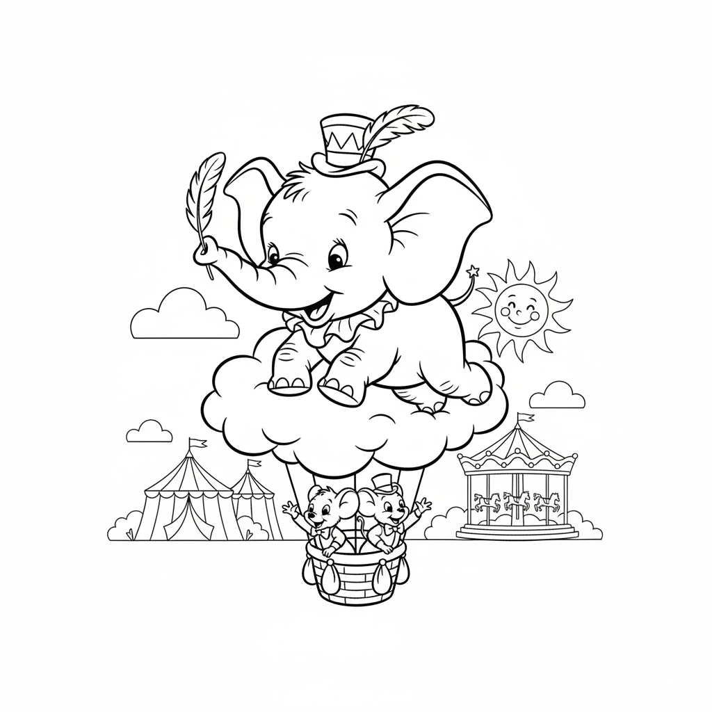 Coloriage coloriage dumbo 2