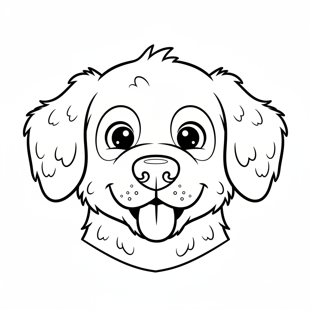 Coloriage coloriage d'un chien 4