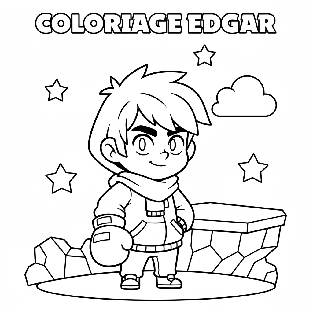 Coloriage coloriage edgar brawl stars