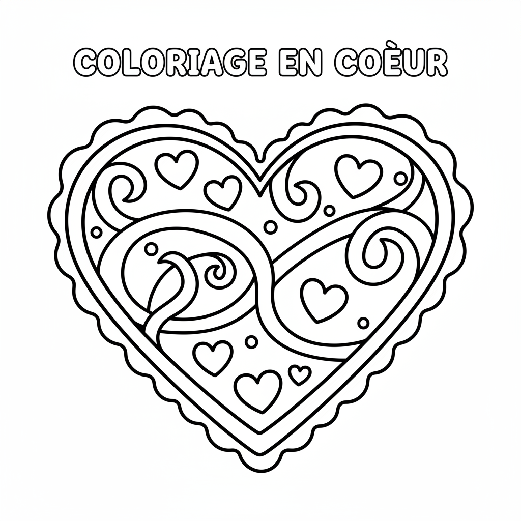 Coloriage coloriage en coeur