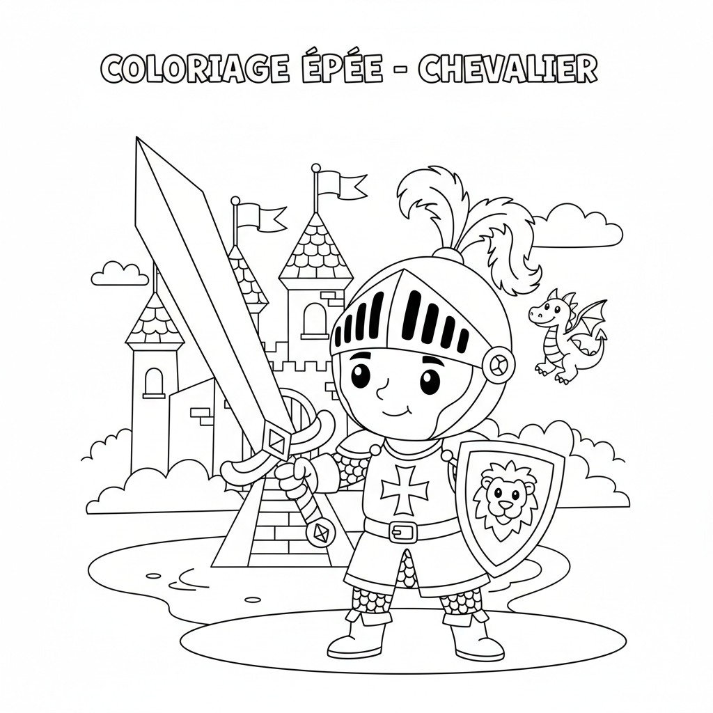 Coloriage coloriage épée 2