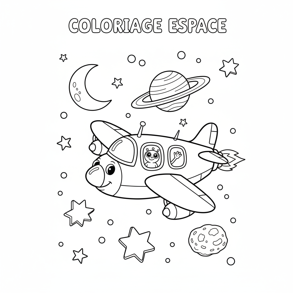 Coloriage coloriage espace 2