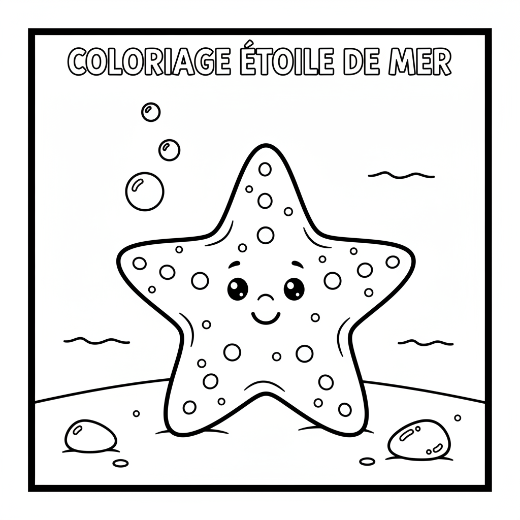 Coloriage coloriage etoile de mer