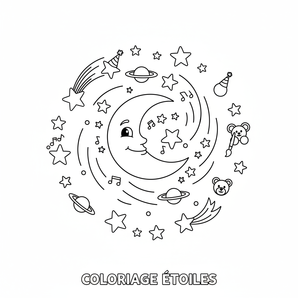 Coloriage coloriage etoiles 2