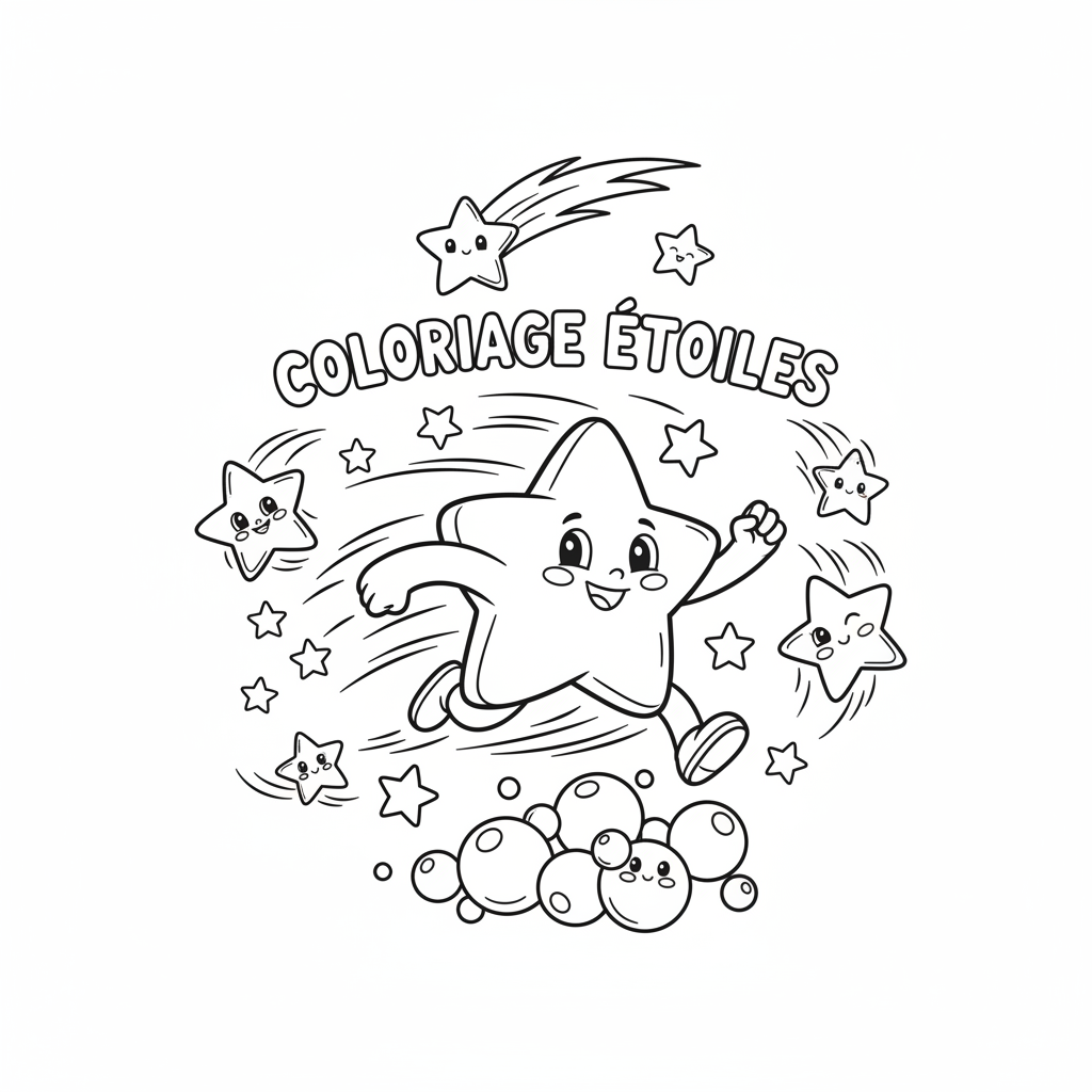 Coloriage coloriage etoiles 5