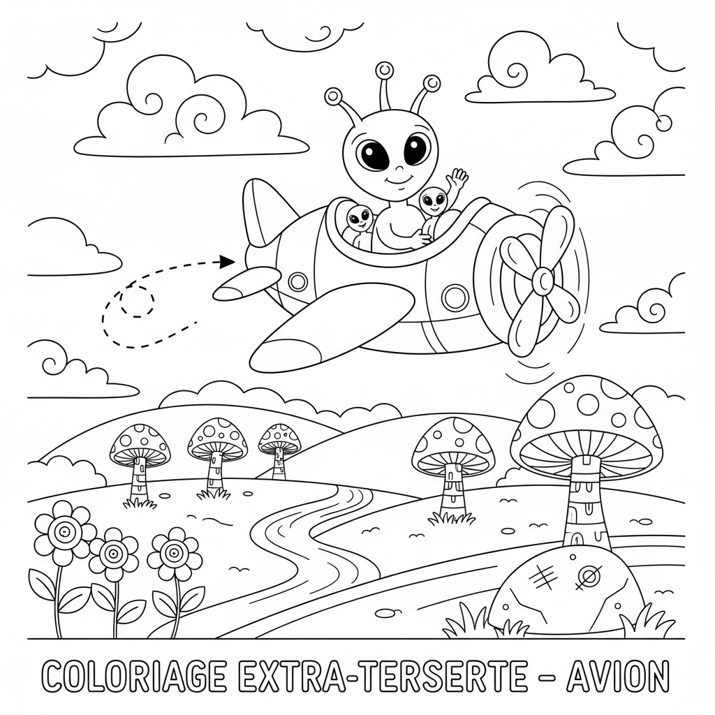 Coloriage coloriage extraterrestre 3