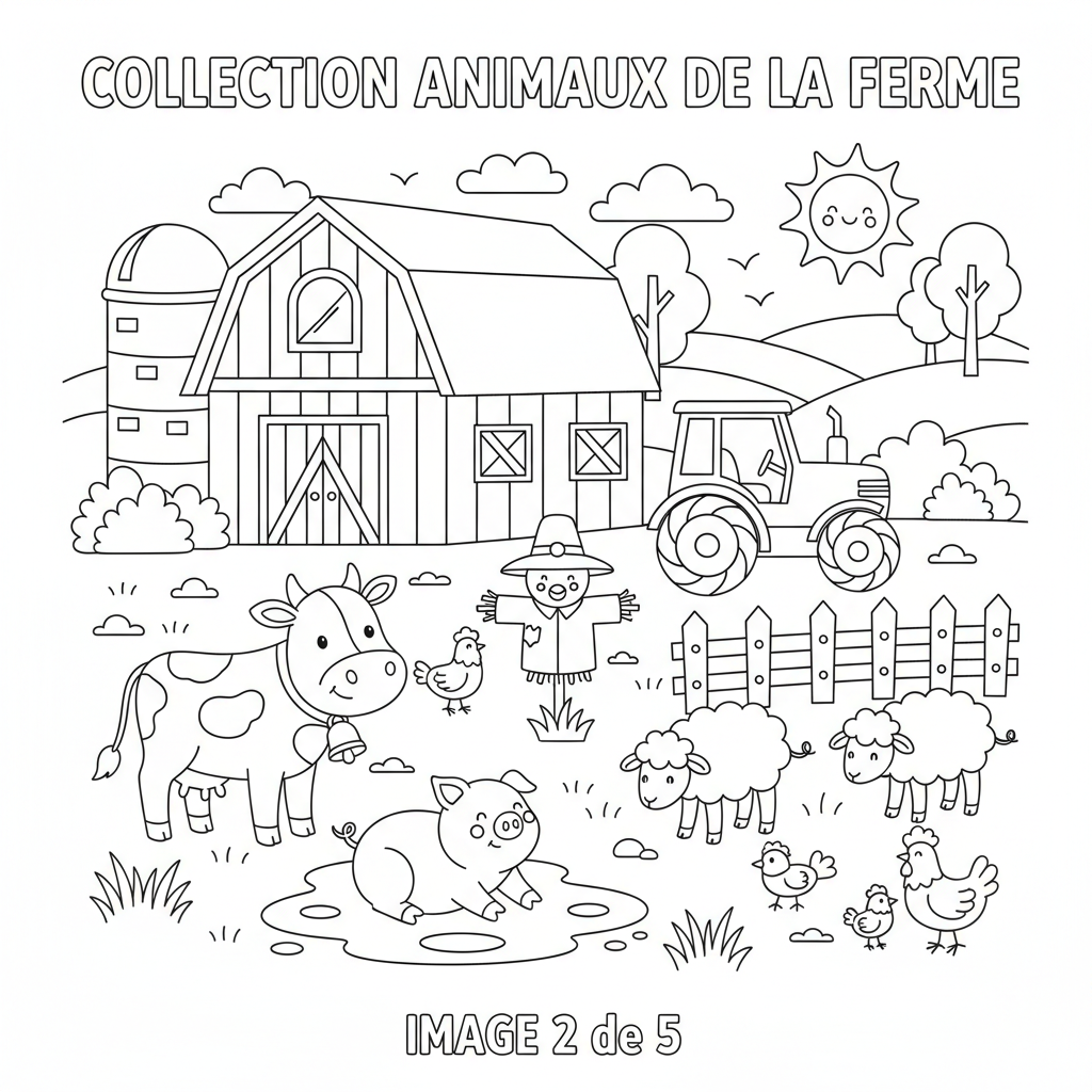 Coloriage coloriage ferme 2