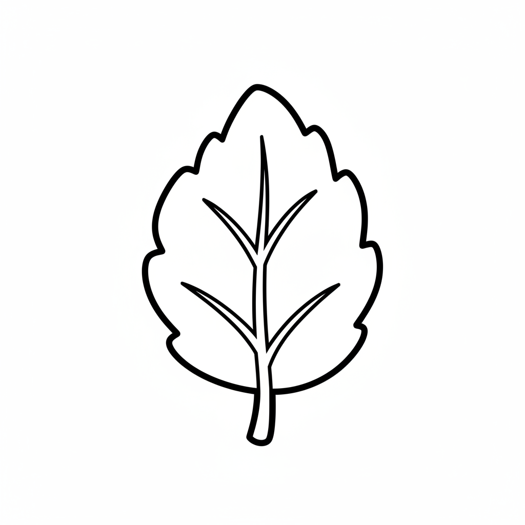 Coloriage coloriage feuille d'automne