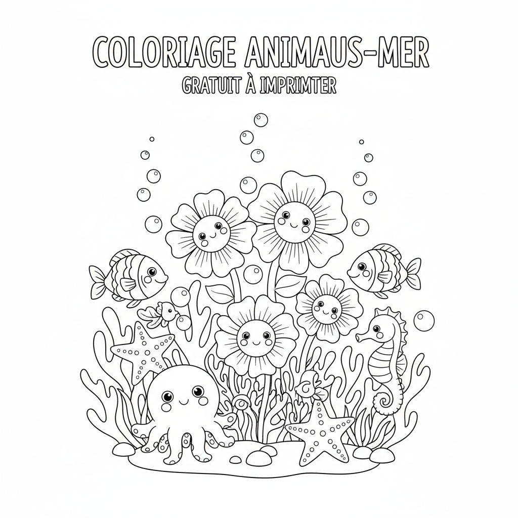 Coloriage coloriage fleurs à imprimer gratuit 2