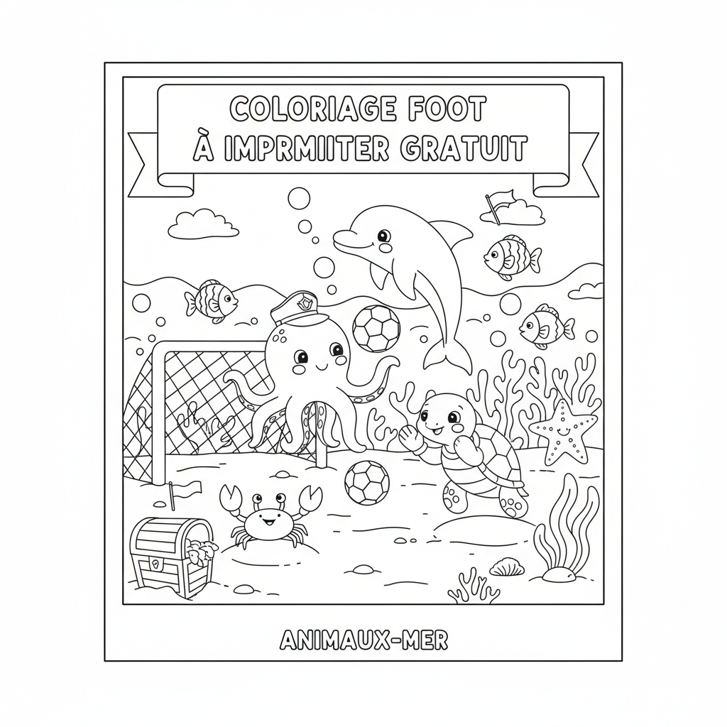 Coloriage coloriage foot à imprimer gratuit