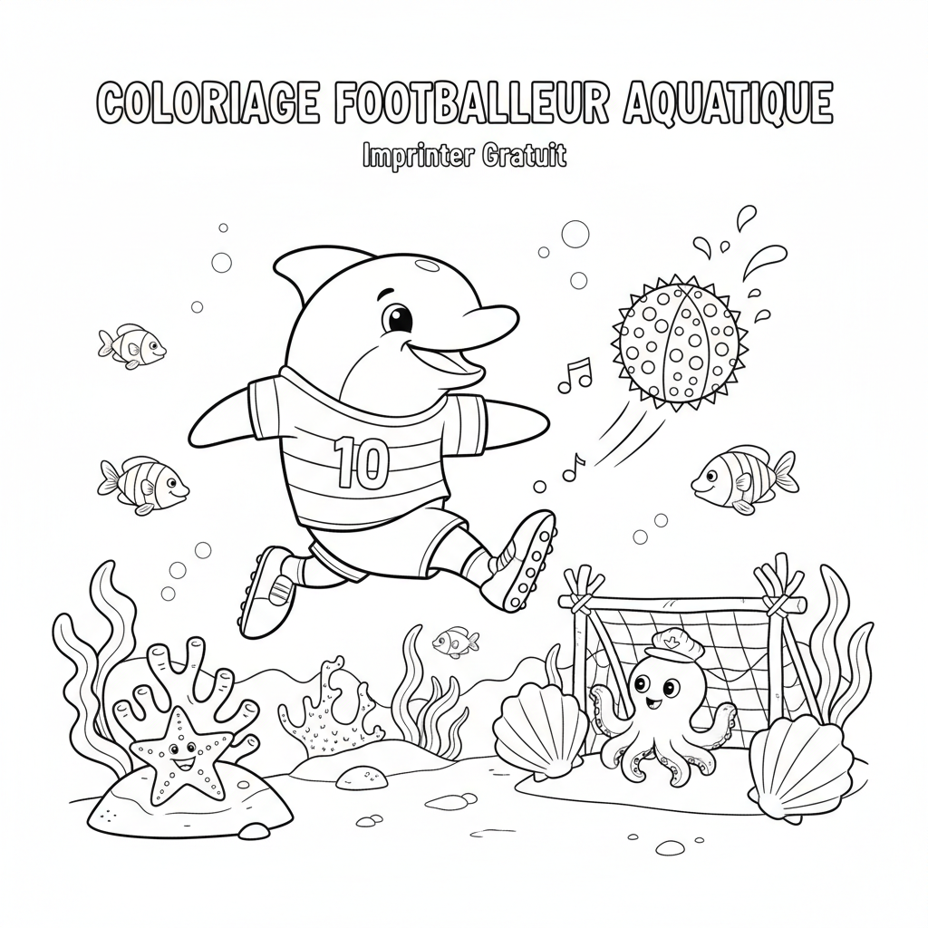 Coloriage coloriage footballeur à imprimer gratuit 5