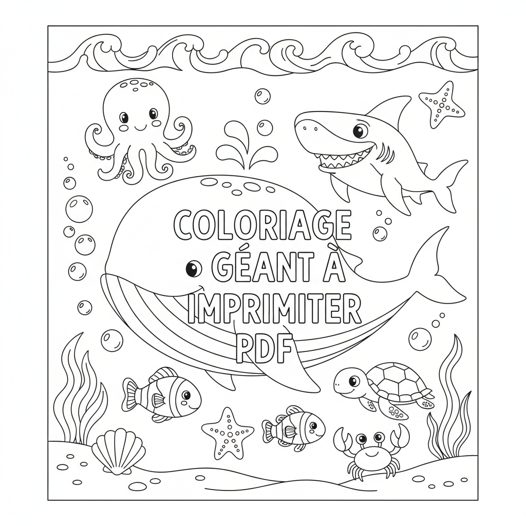 Coloriage coloriage géant à imprimer pdf 2