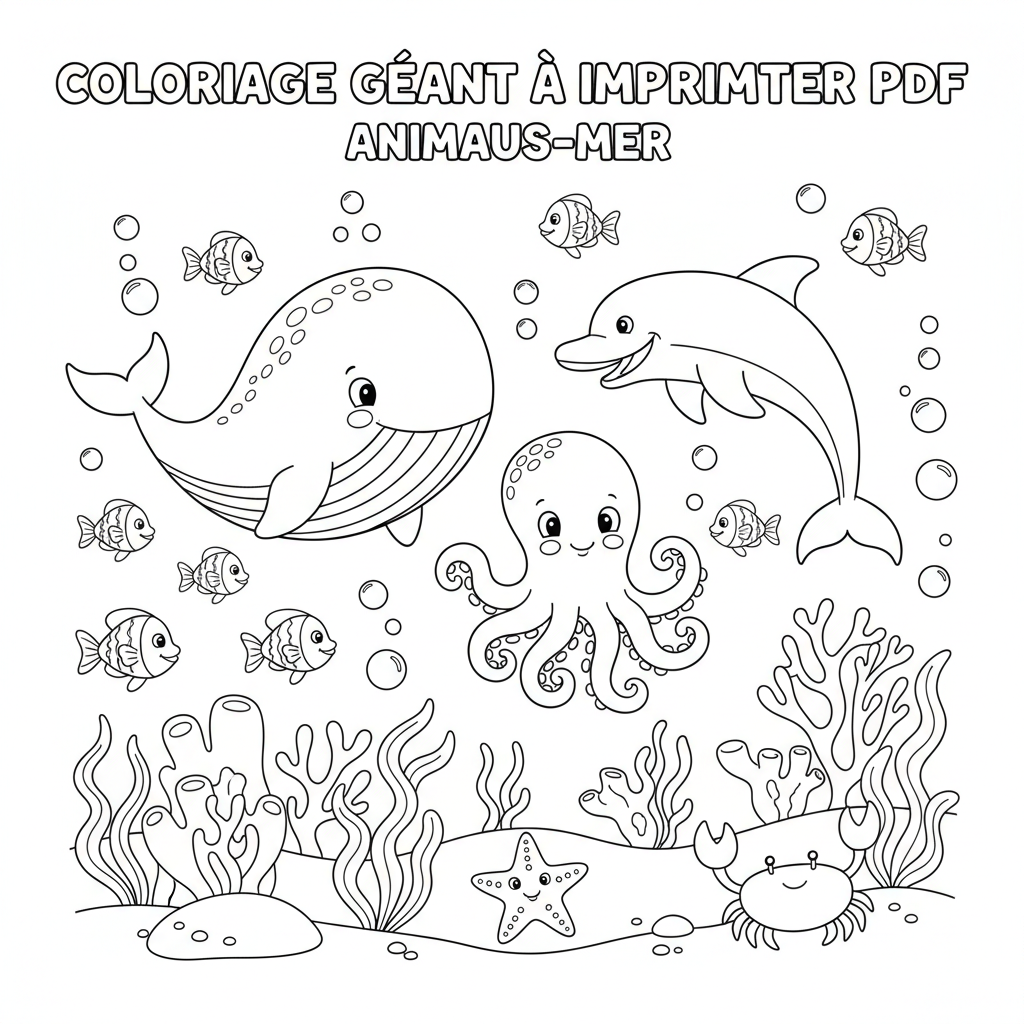 Coloriage coloriage géant à imprimer pdf 3