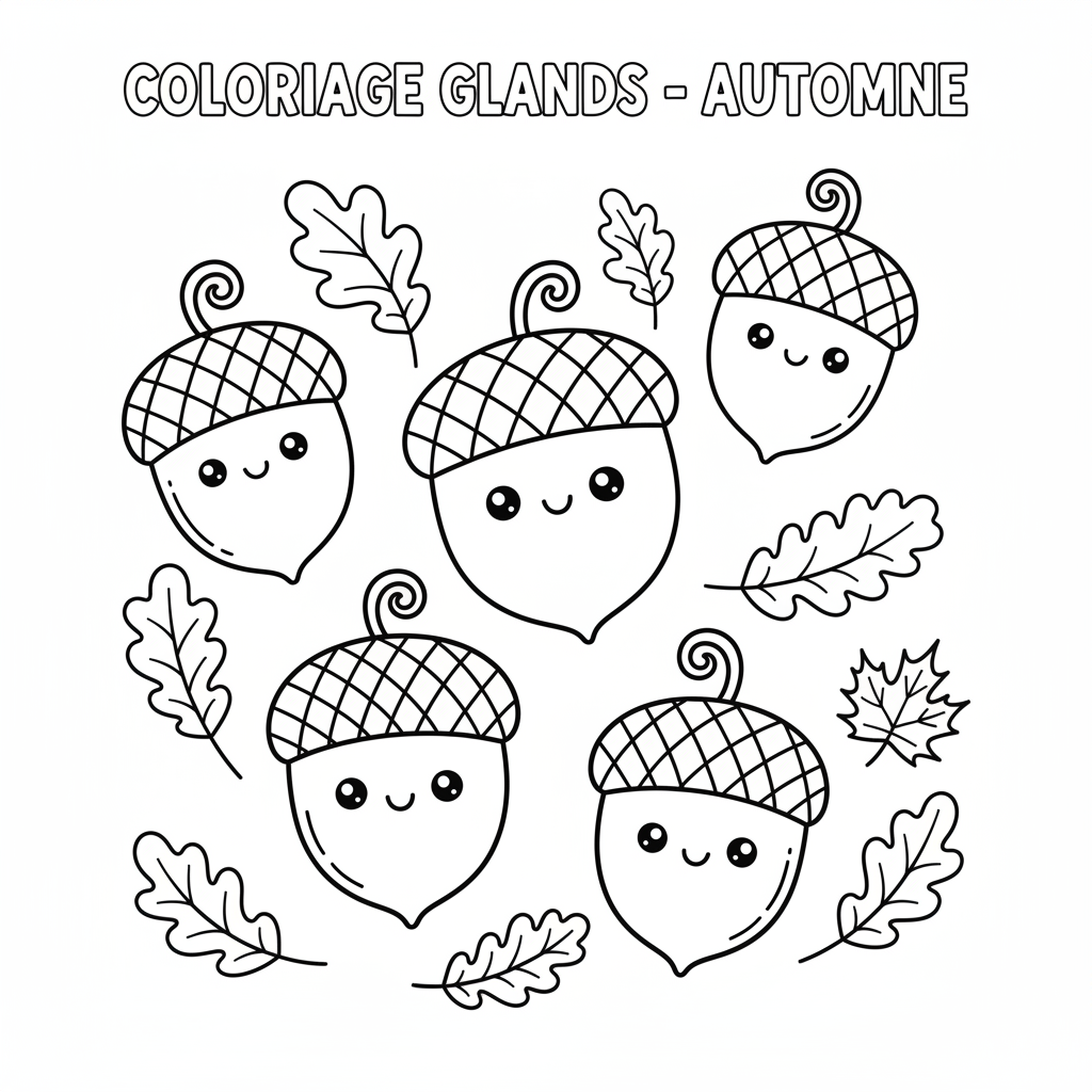 Coloriage coloriage glands
