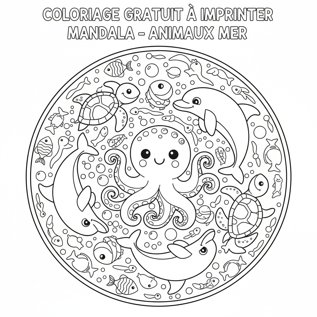 Coloriage coloriage gratuit à imprimer mandala 5