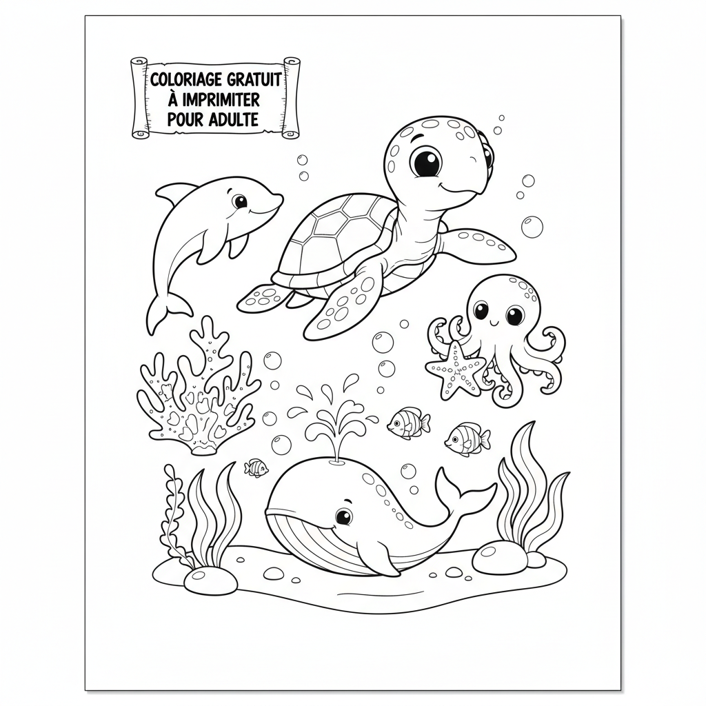Coloriage coloriage gratuit à imprimer pour adulte 3