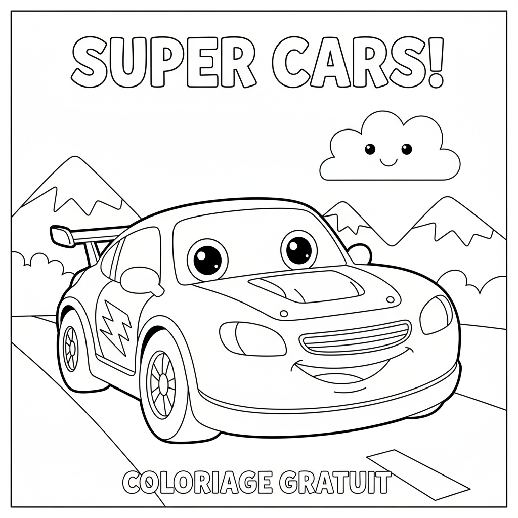 Coloriage coloriage gratuit cars à imprimer 4